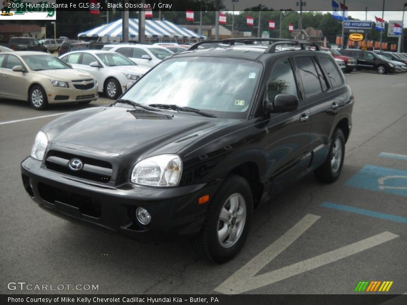 Black Obsidian / Gray 2006 Hyundai Santa Fe GLS 3.5