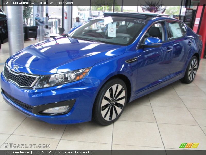 Corsa Blue / Black Sport 2011 Kia Optima SX