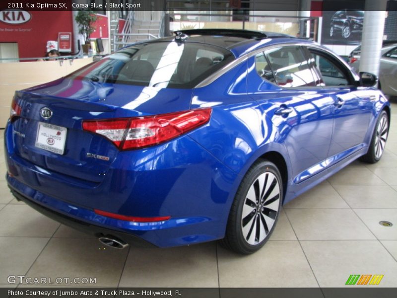Corsa Blue / Black Sport 2011 Kia Optima SX