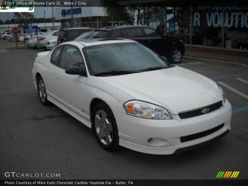White / Gray 2007 Chevrolet Monte Carlo SS
