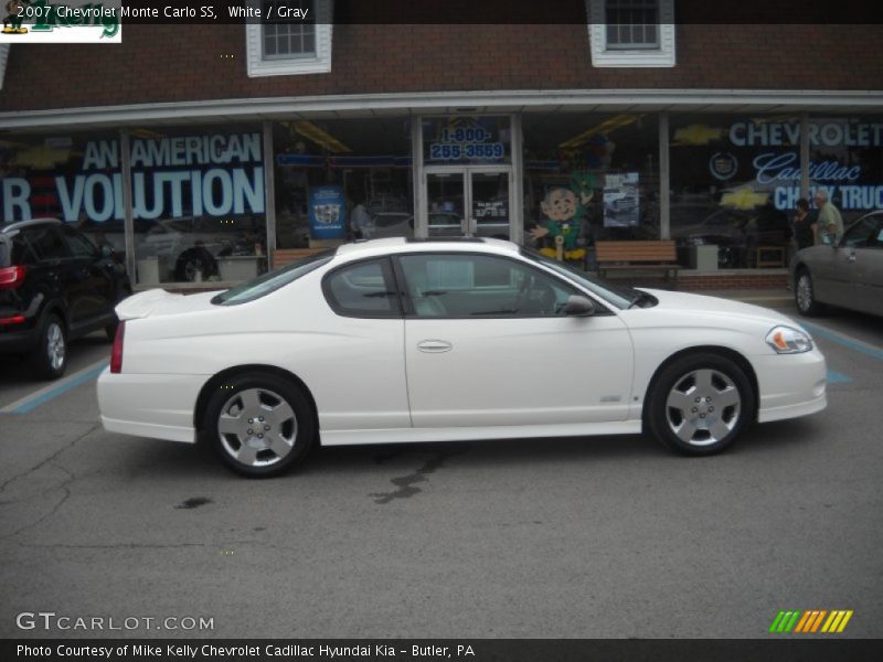 White / Gray 2007 Chevrolet Monte Carlo SS