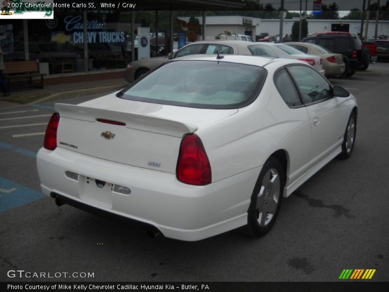 White / Gray 2007 Chevrolet Monte Carlo SS