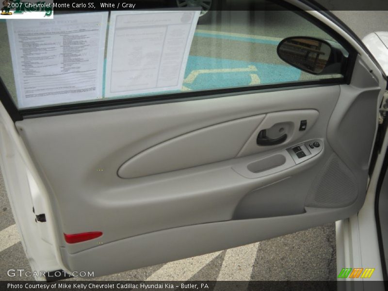 White / Gray 2007 Chevrolet Monte Carlo SS