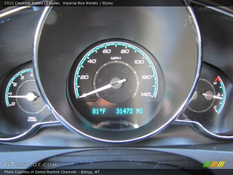 Imperial Blue Metallic / Ebony 2010 Chevrolet Malibu LT Sedan