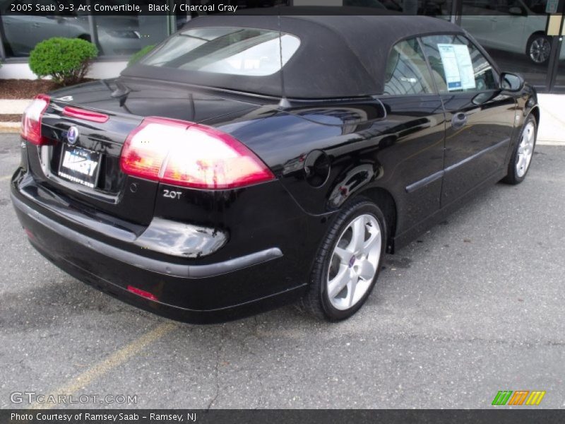 Black / Charcoal Gray 2005 Saab 9-3 Arc Convertible