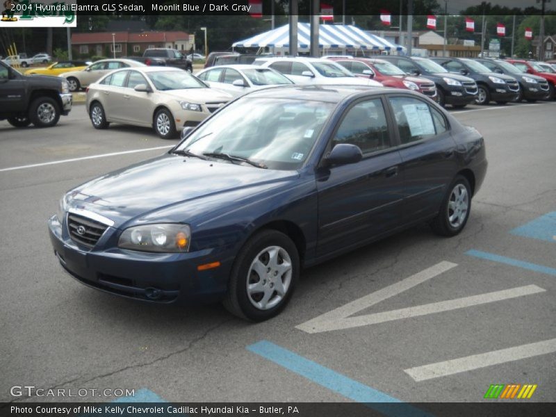 Moonlit Blue / Dark Gray 2004 Hyundai Elantra GLS Sedan