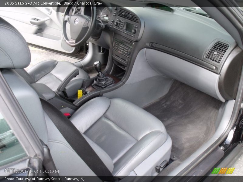 2005 9-3 Arc Convertible Charcoal Gray Interior