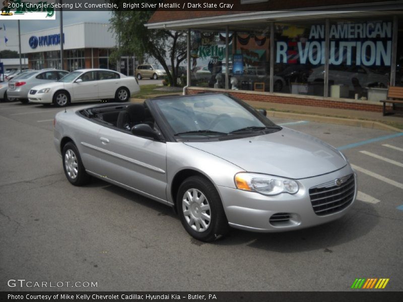 Bright Silver Metallic / Dark Slate Gray 2004 Chrysler Sebring LX Convertible