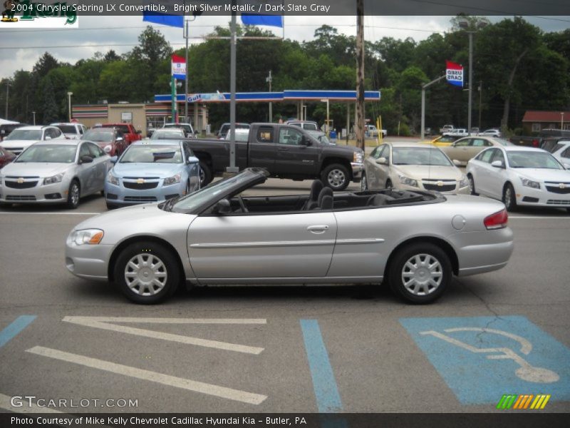 Bright Silver Metallic / Dark Slate Gray 2004 Chrysler Sebring LX Convertible