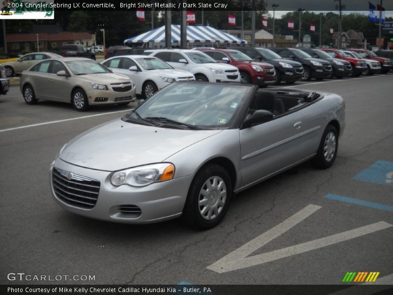 Bright Silver Metallic / Dark Slate Gray 2004 Chrysler Sebring LX Convertible