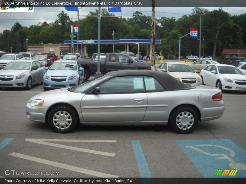 Bright Silver Metallic / Dark Slate Gray 2004 Chrysler Sebring LX Convertible