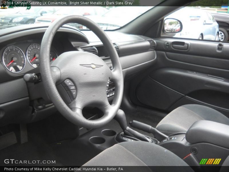 Bright Silver Metallic / Dark Slate Gray 2004 Chrysler Sebring LX Convertible