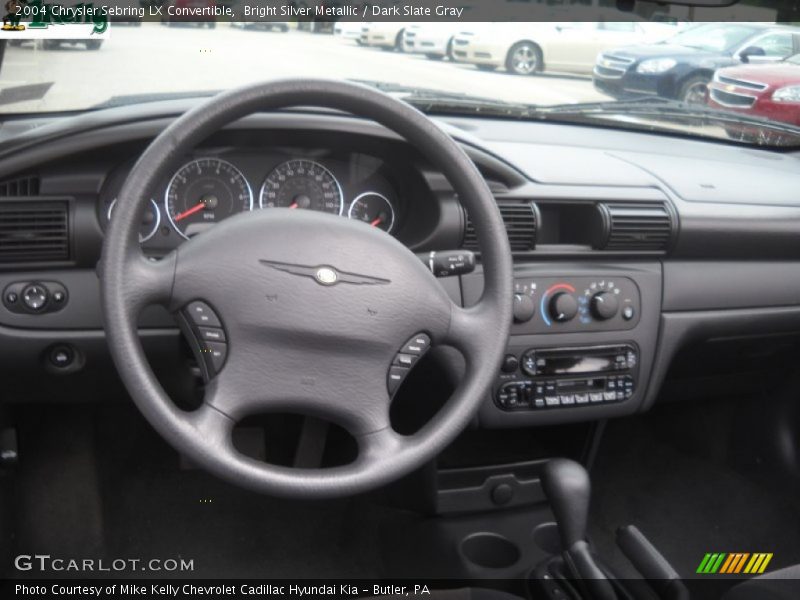 Bright Silver Metallic / Dark Slate Gray 2004 Chrysler Sebring LX Convertible
