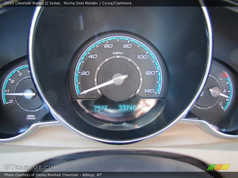 Mocha Steel Metallic / Cocoa/Cashmere 2010 Chevrolet Malibu LS Sedan