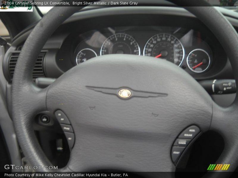 Bright Silver Metallic / Dark Slate Gray 2004 Chrysler Sebring LX Convertible