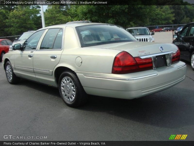 Gold Ash Metallic / Medium Parchment 2004 Mercury Grand Marquis GS