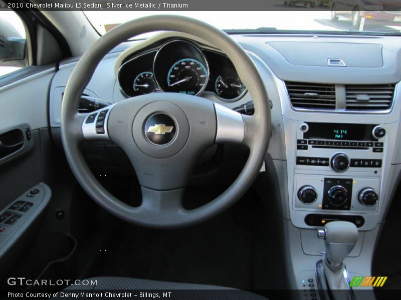 Silver Ice Metallic / Titanium 2010 Chevrolet Malibu LS Sedan