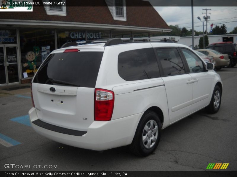 White / Gray 2006 Kia Sedona LX