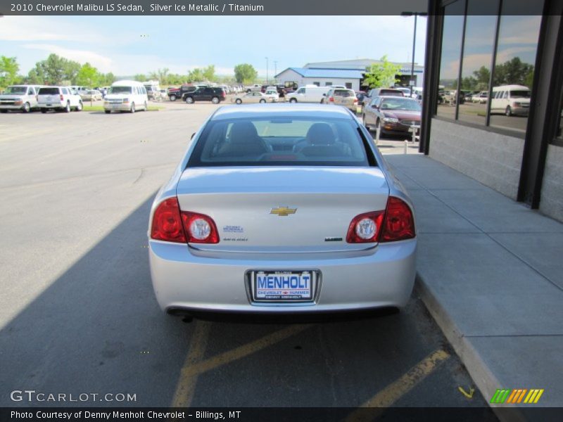 Silver Ice Metallic / Titanium 2010 Chevrolet Malibu LS Sedan