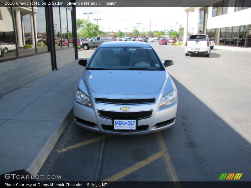 Silver Ice Metallic / Titanium 2010 Chevrolet Malibu LS Sedan
