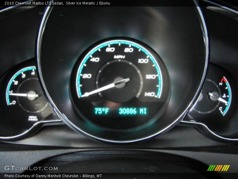 Silver Ice Metallic / Ebony 2010 Chevrolet Malibu LTZ Sedan
