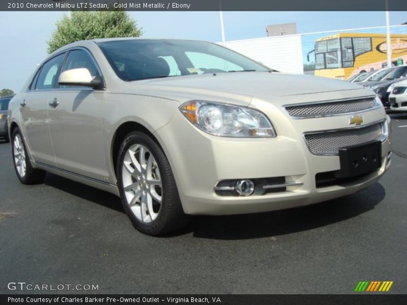 Gold Mist Metallic / Ebony 2010 Chevrolet Malibu LTZ Sedan