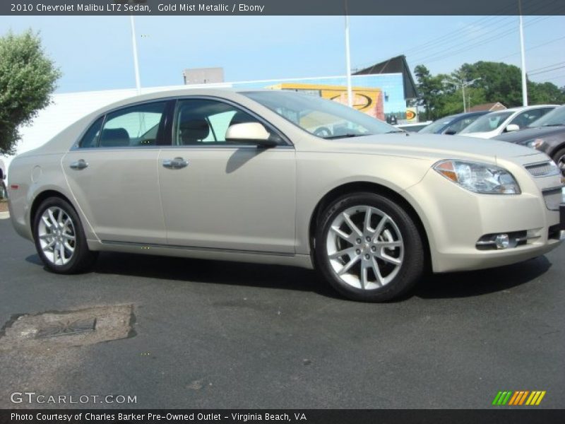 Gold Mist Metallic / Ebony 2010 Chevrolet Malibu LTZ Sedan