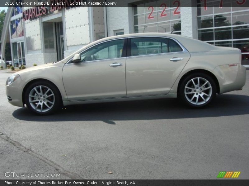 Gold Mist Metallic / Ebony 2010 Chevrolet Malibu LTZ Sedan