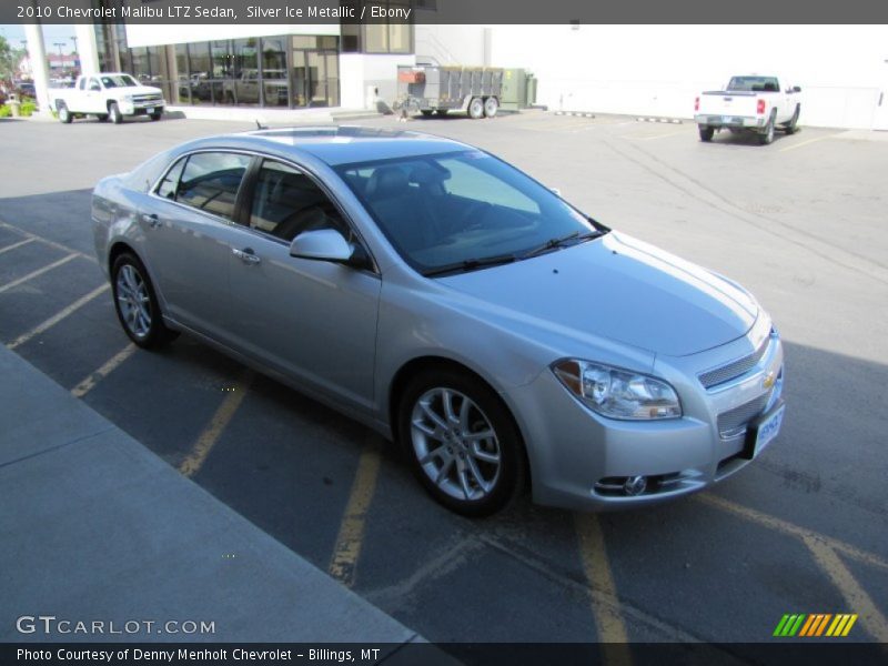 Silver Ice Metallic / Ebony 2010 Chevrolet Malibu LTZ Sedan