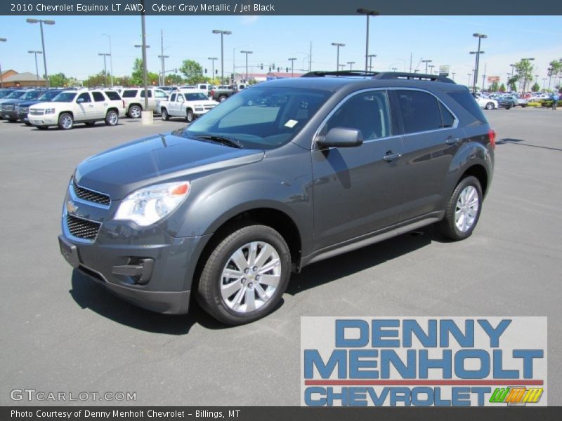 Cyber Gray Metallic / Jet Black 2010 Chevrolet Equinox LT AWD