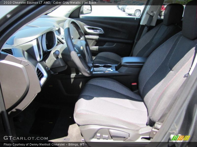 Cyber Gray Metallic / Jet Black 2010 Chevrolet Equinox LT AWD