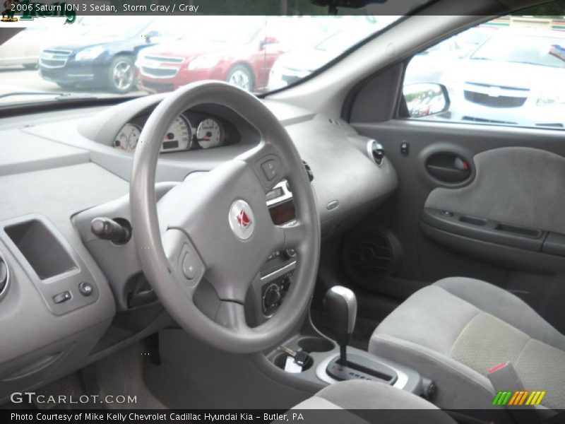 Storm Gray / Gray 2006 Saturn ION 3 Sedan