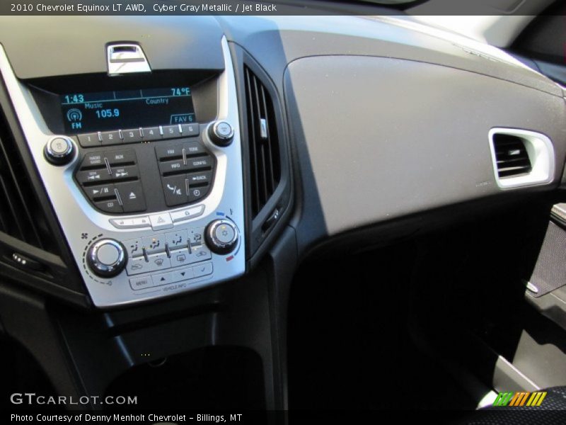 Cyber Gray Metallic / Jet Black 2010 Chevrolet Equinox LT AWD