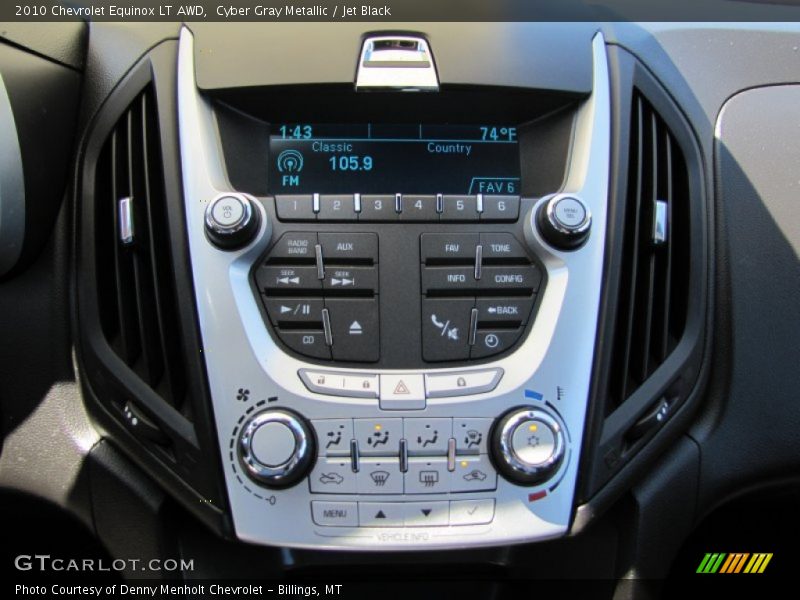 Controls of 2010 Equinox LT AWD