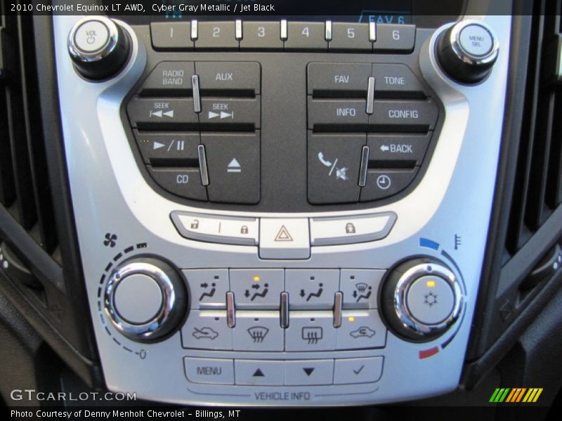 Controls of 2010 Equinox LT AWD