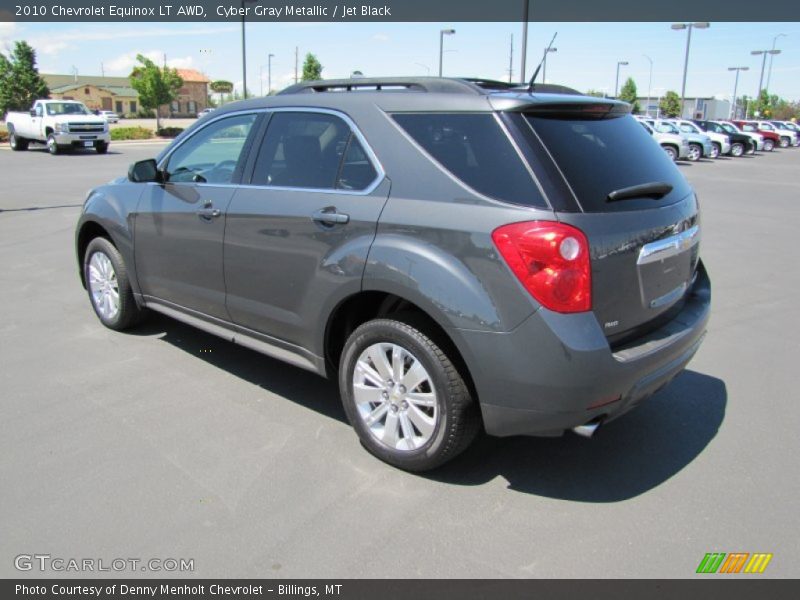 Cyber Gray Metallic / Jet Black 2010 Chevrolet Equinox LT AWD