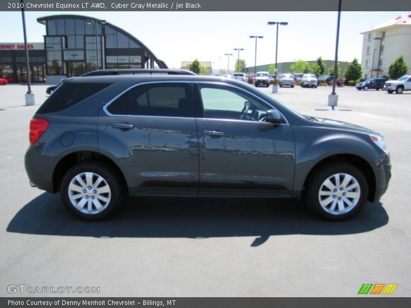 Cyber Gray Metallic / Jet Black 2010 Chevrolet Equinox LT AWD