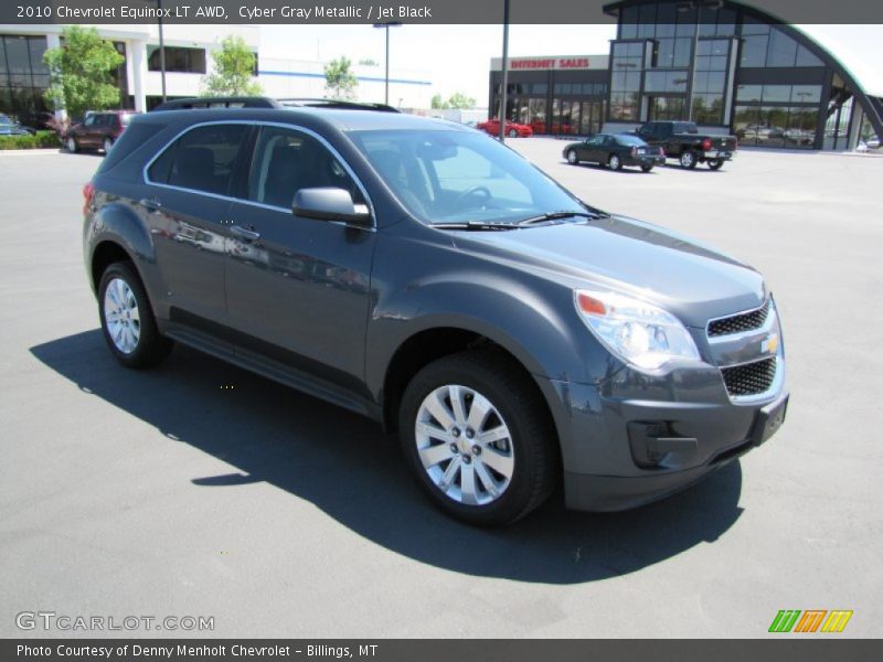 Cyber Gray Metallic / Jet Black 2010 Chevrolet Equinox LT AWD