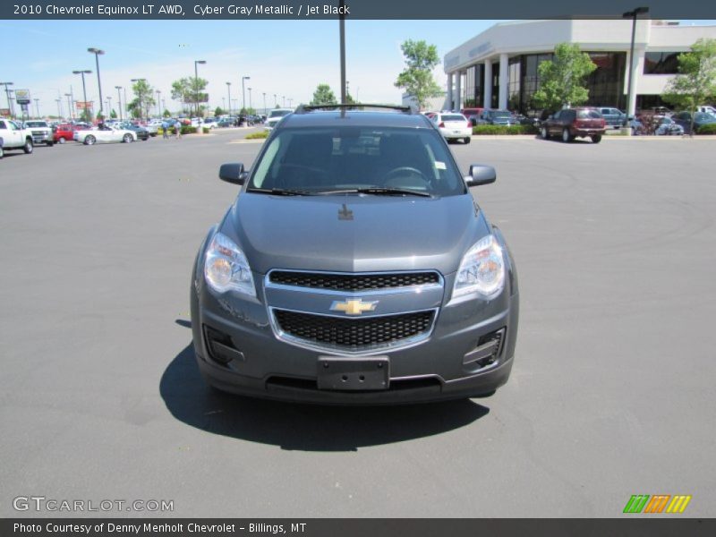 Cyber Gray Metallic / Jet Black 2010 Chevrolet Equinox LT AWD