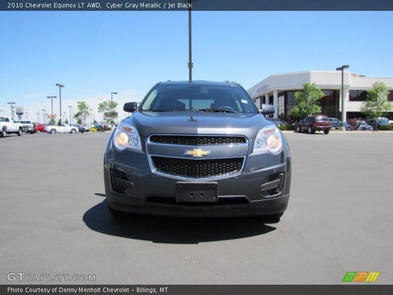 Cyber Gray Metallic / Jet Black 2010 Chevrolet Equinox LT AWD