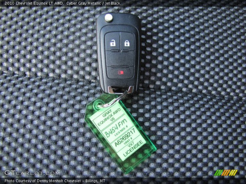 Cyber Gray Metallic / Jet Black 2010 Chevrolet Equinox LT AWD