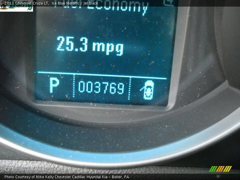 Ice Blue Metallic / Jet Black 2011 Chevrolet Cruze LT