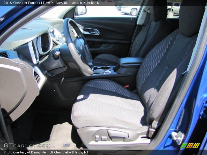 Navy Blue Metallic / Jet Black 2010 Chevrolet Equinox LT AWD