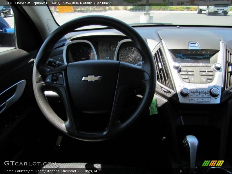 Navy Blue Metallic / Jet Black 2010 Chevrolet Equinox LT AWD