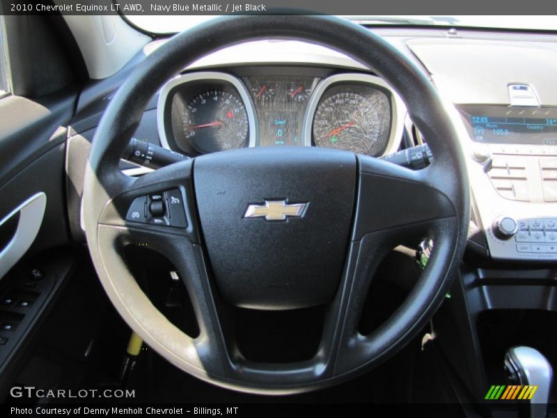 Navy Blue Metallic / Jet Black 2010 Chevrolet Equinox LT AWD