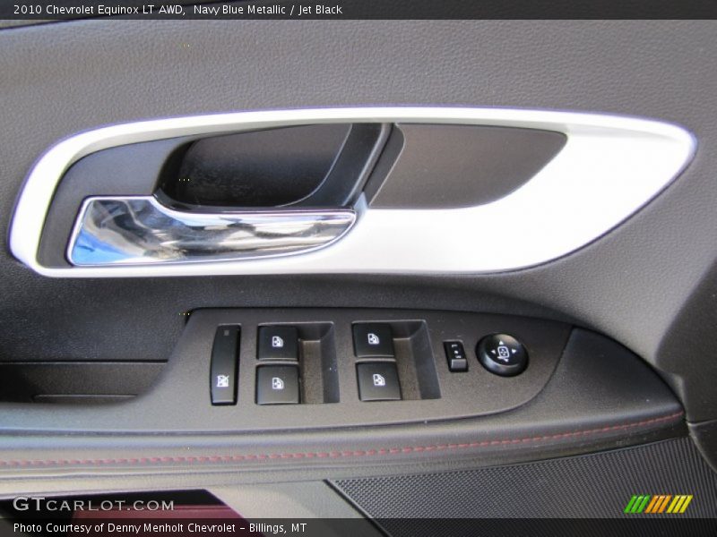 Navy Blue Metallic / Jet Black 2010 Chevrolet Equinox LT AWD