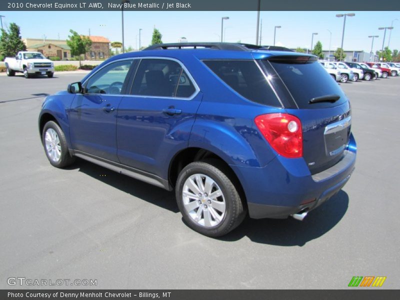 Navy Blue Metallic / Jet Black 2010 Chevrolet Equinox LT AWD