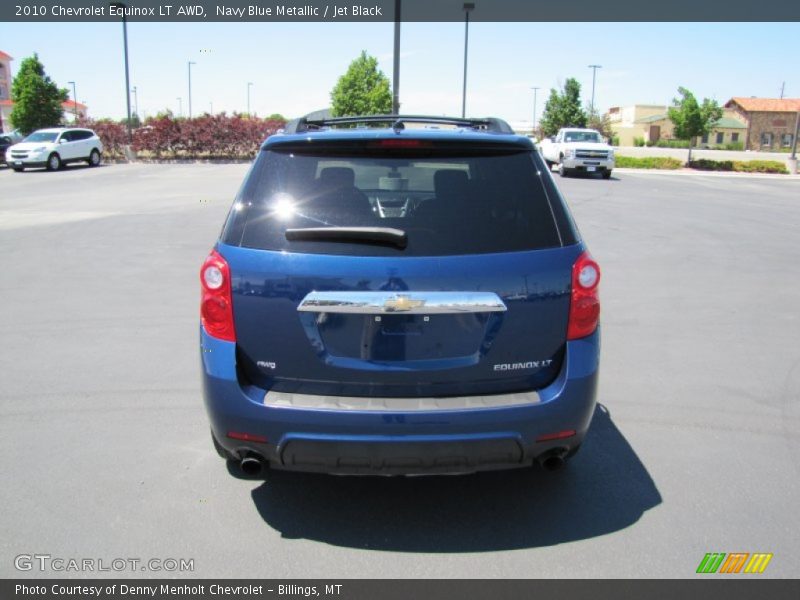 Navy Blue Metallic / Jet Black 2010 Chevrolet Equinox LT AWD