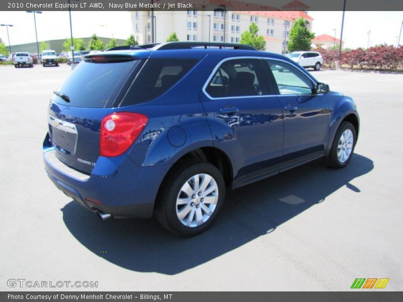 Navy Blue Metallic / Jet Black 2010 Chevrolet Equinox LT AWD