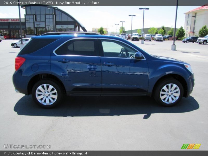 Navy Blue Metallic / Jet Black 2010 Chevrolet Equinox LT AWD
